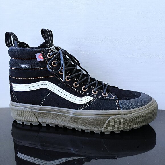 Vans Women's Sk8-Hi MTE-2 Waterproof Suede in Classic Combinations Khaki/Black - Picture 1 of 15